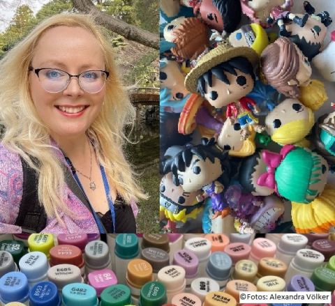Alexandra Völker, Funko Pops und Marker / copyright Alexandra Völker